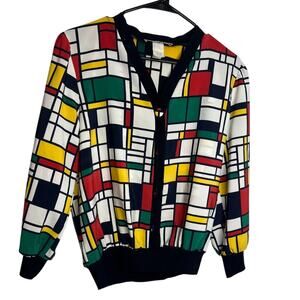 VTG ANASTASIA COLORBLOCK Button-Up Blouse/Shirt/Top Size 6